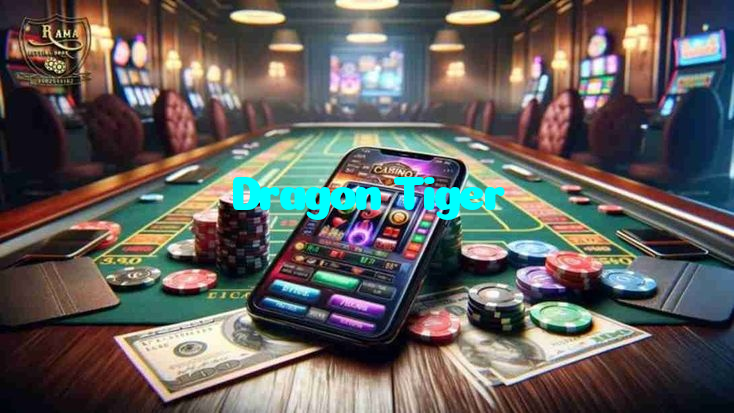 Dragon Tiger casino presented on mobile device in Pakistan with slots and live games
